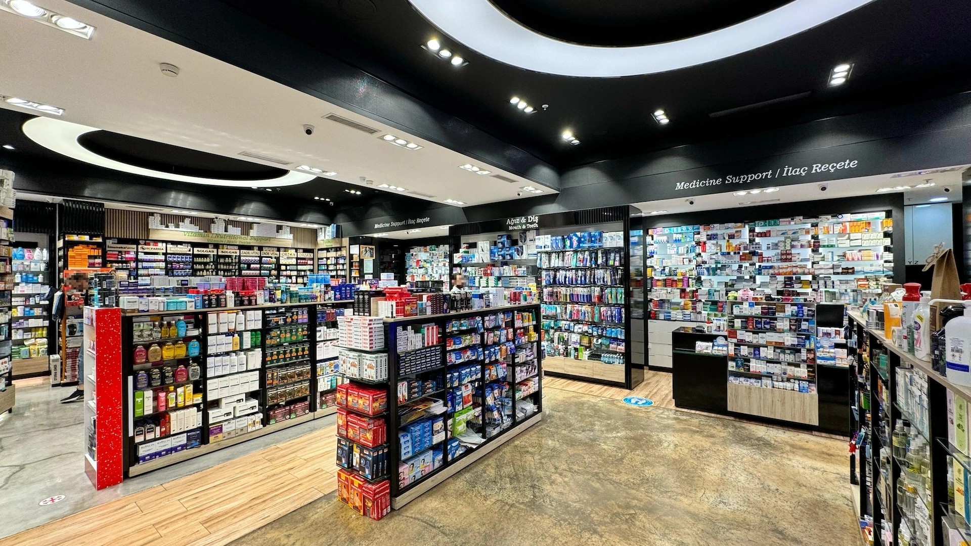 Interior of the pharmacy